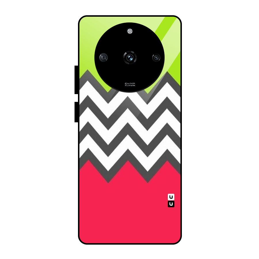 Cute Chevron Glass Back Case for Realme Narzo 60 5G