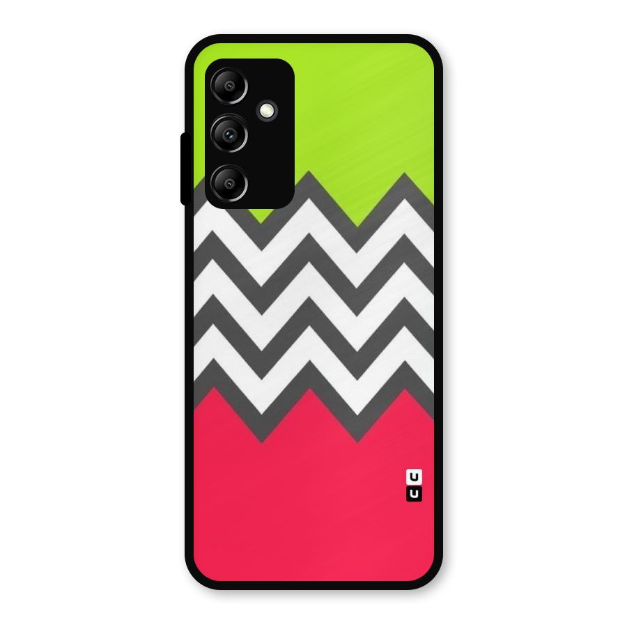Cute Chevron Metal Back Case for Galaxy A14 5G