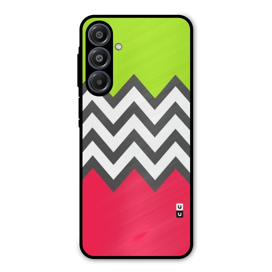 Cute Chevron Metal Back Case for Galaxy A16 5G