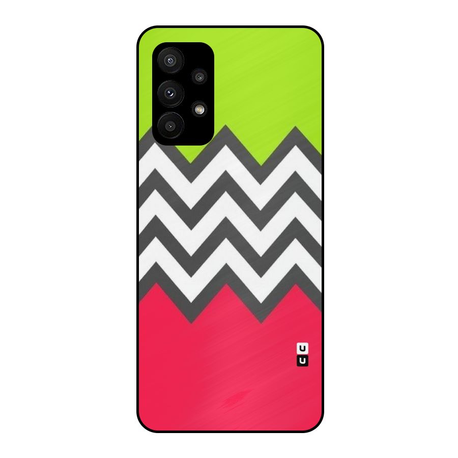 Cute Chevron Metal Back Case for Galaxy A23