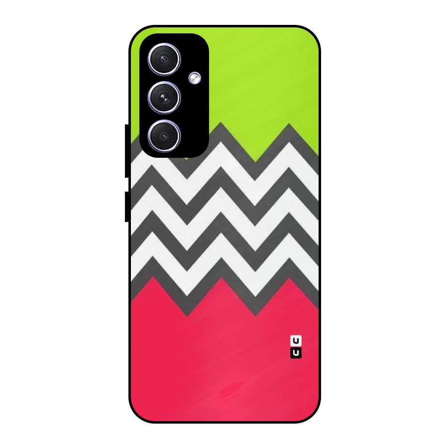 Cute Chevron Metal Back Case for Galaxy A54