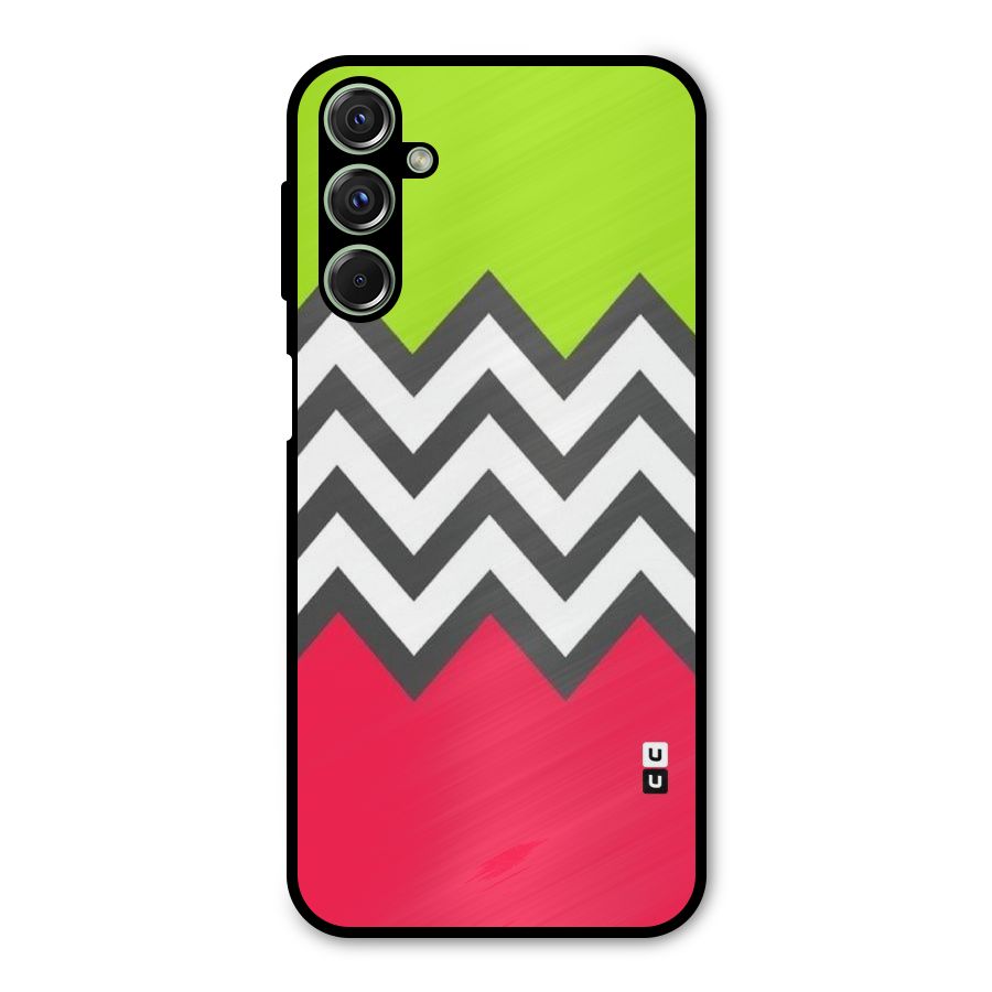 Cute Chevron Metal Back Case for Galaxy F34