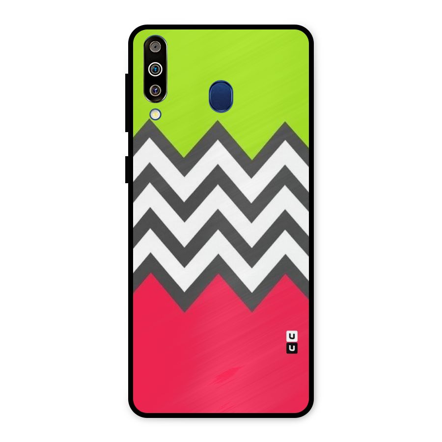 Cute Chevron Metal Back Case for Galaxy M30