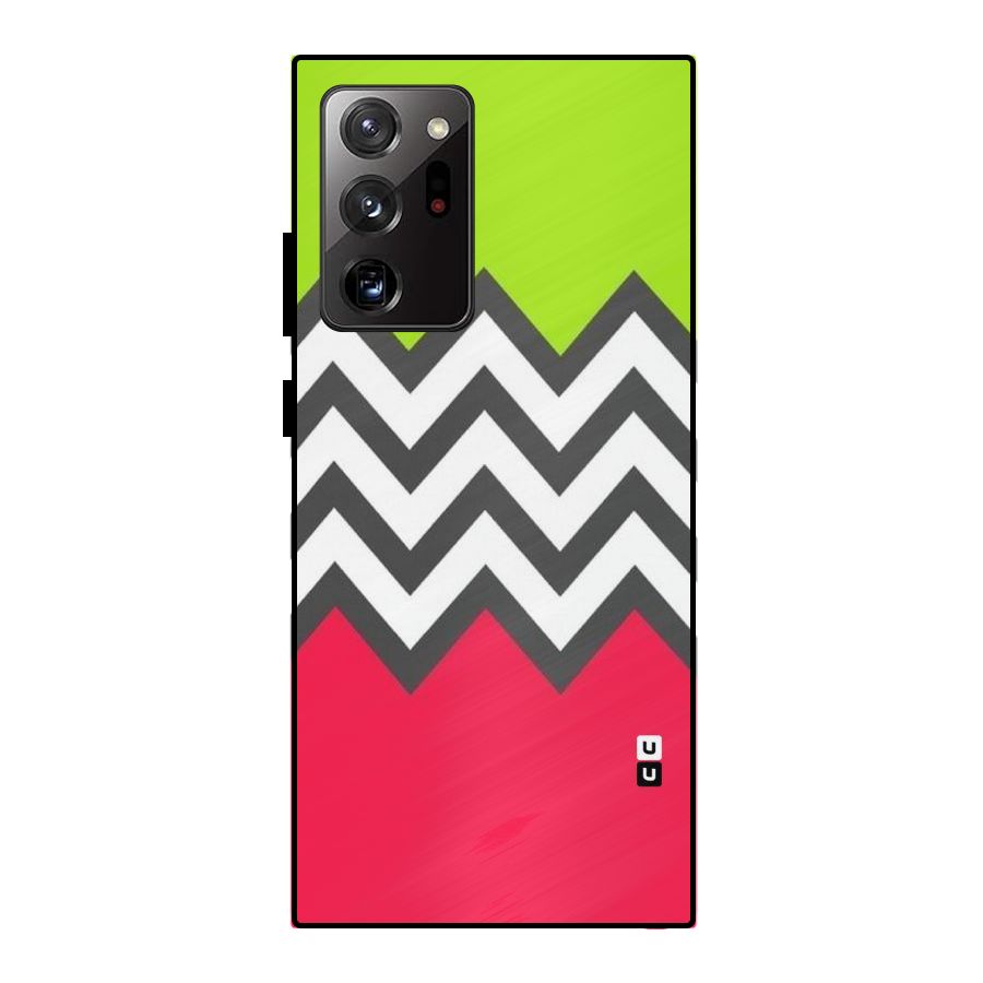 Cute Chevron Metal Back Case for Galaxy Note 20 Ultra
