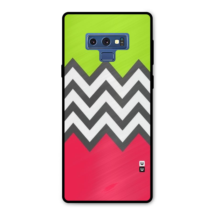 Cute Chevron Metal Back Case for Galaxy Note 9