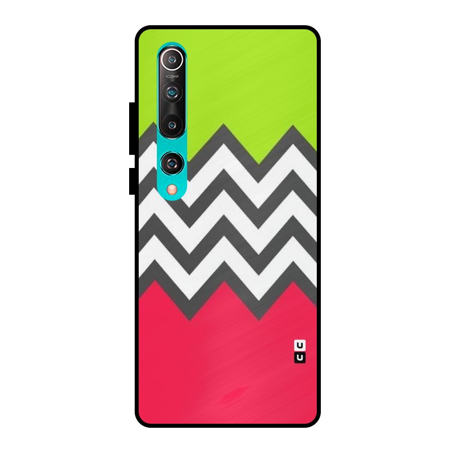 Cute Chevron Metal Back Case for Mi 10