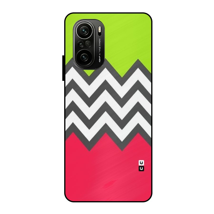 Cute Chevron Metal Back Case for Mi 11x