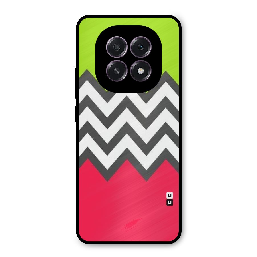 Cute Chevron Metal Back Case for Oppo F29