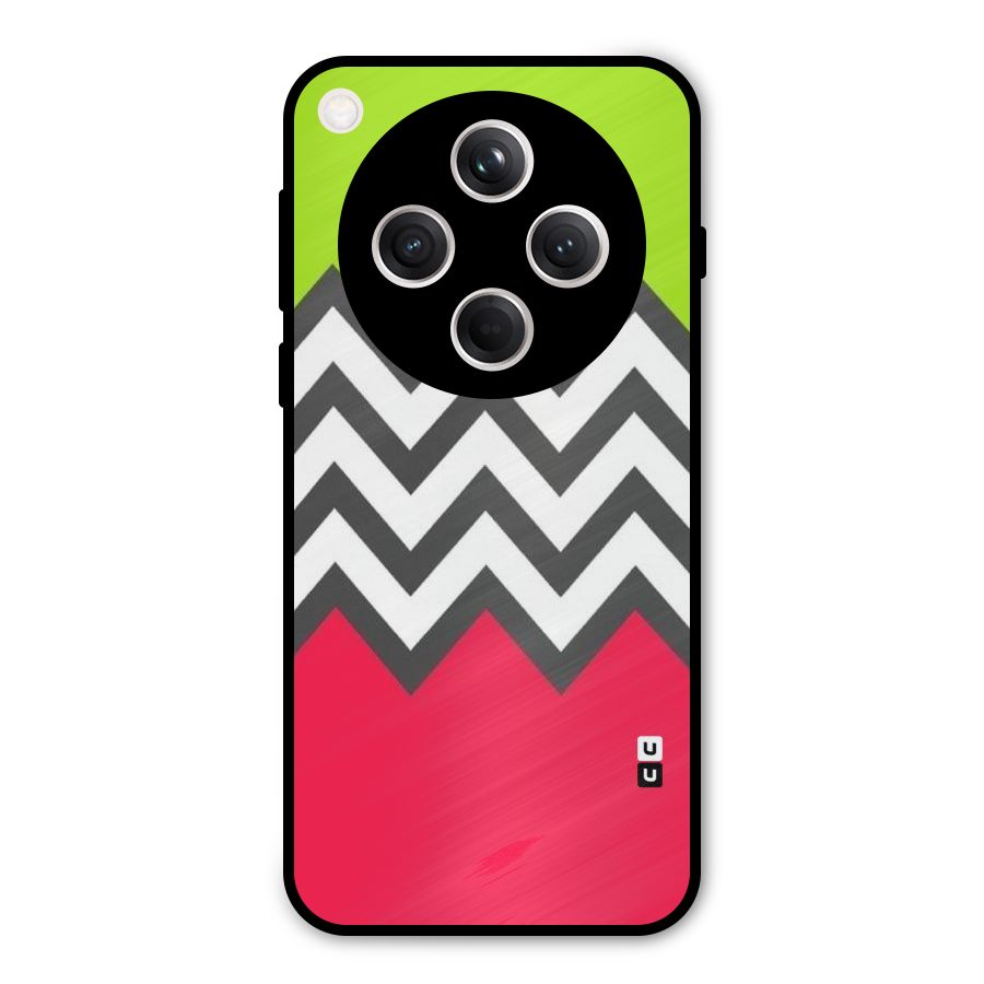 Cute Chevron Metal Back Case for Oppo Find X8
