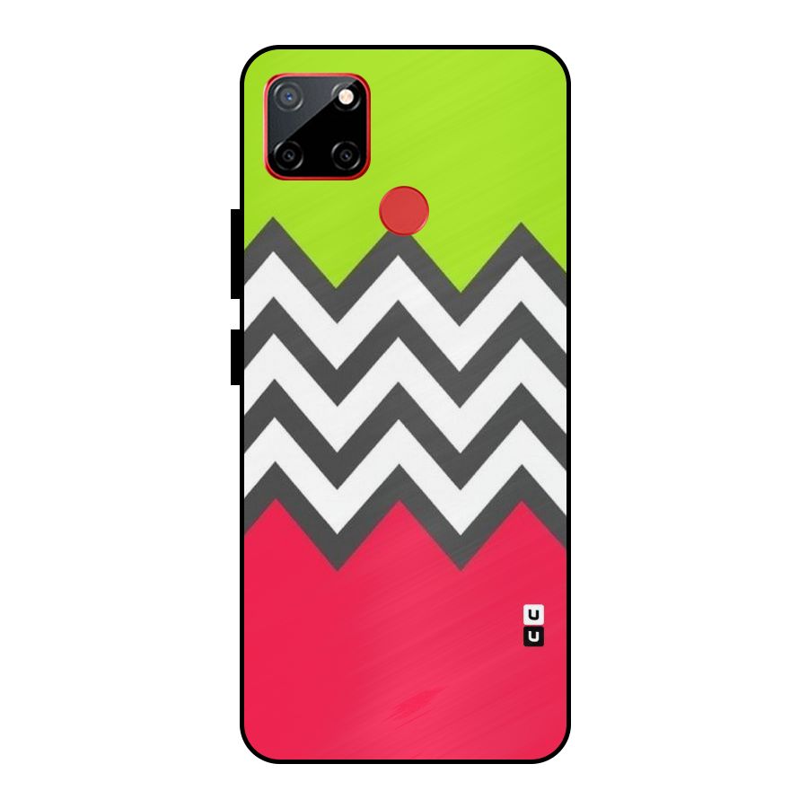Cute Chevron Metal Back Case for Realme C12