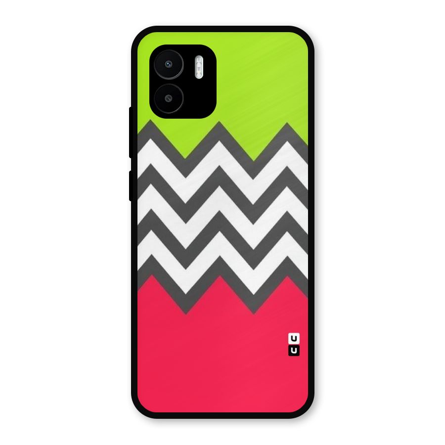 Cute Chevron Metal Back Case for Redmi A2