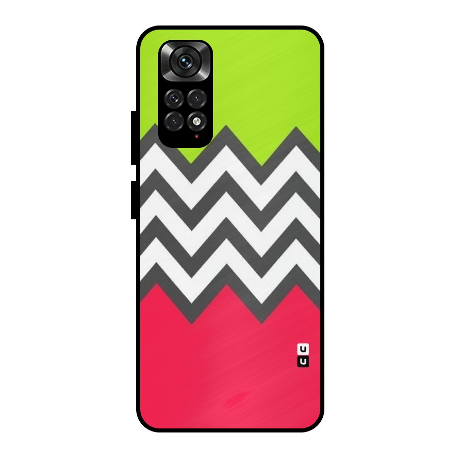 Cute Chevron Metal Back Case for Redmi Note 11 Pro Plus 5G