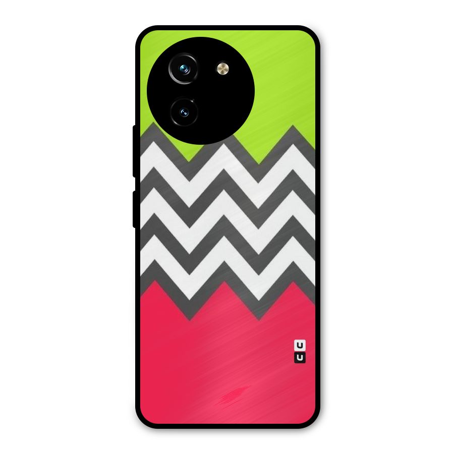 Cute Chevron Metal Back Case for Vivo T3x