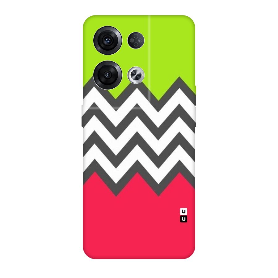 Cute Chevron Original Polycarbonate Back Case for Oppo Reno8 Pro 5G
