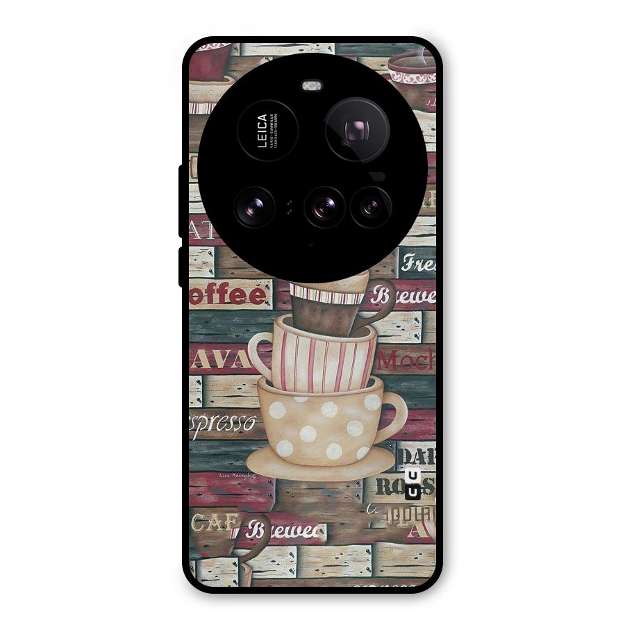 Cute Coffee Cups Metal Back Case for Xiaomi 15 Ultra
