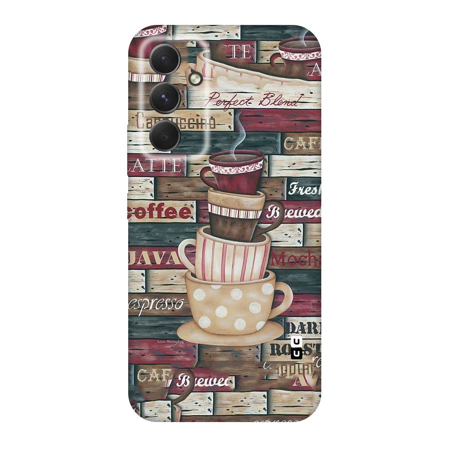 Cute Coffee Cups Original Polycarbonate Back Case for Galaxy A54
