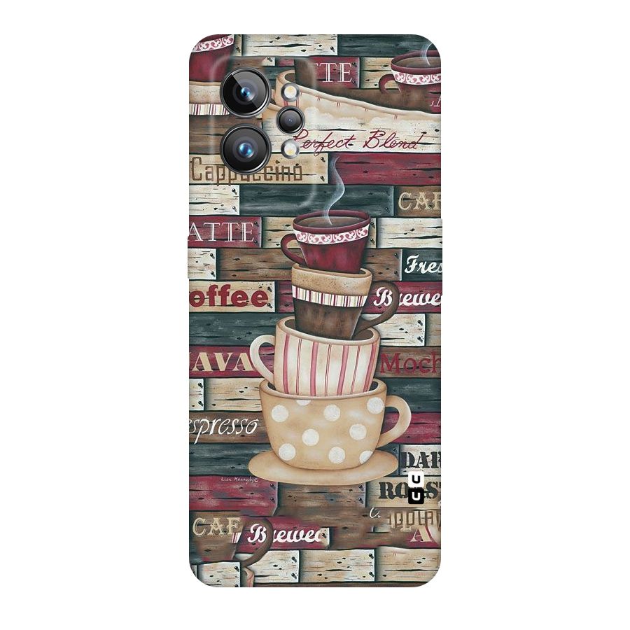 Cute Coffee Cups Original Polycarbonate Back Case for Realme GT2 Pro