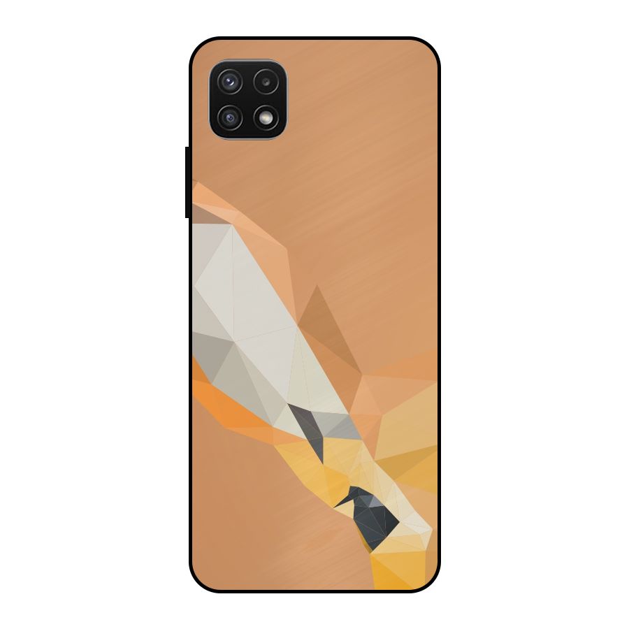 Cute Deer Metal Back Case for Galaxy A22 5G