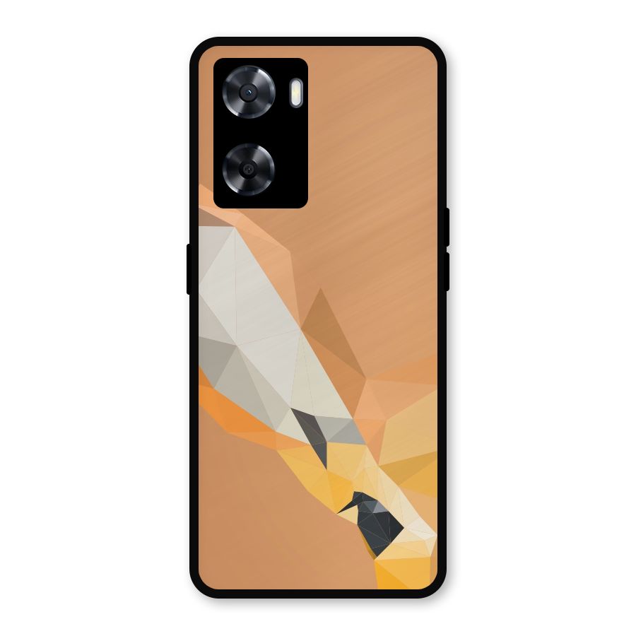 Cute Deer Metal Back Case for Oppo A77s