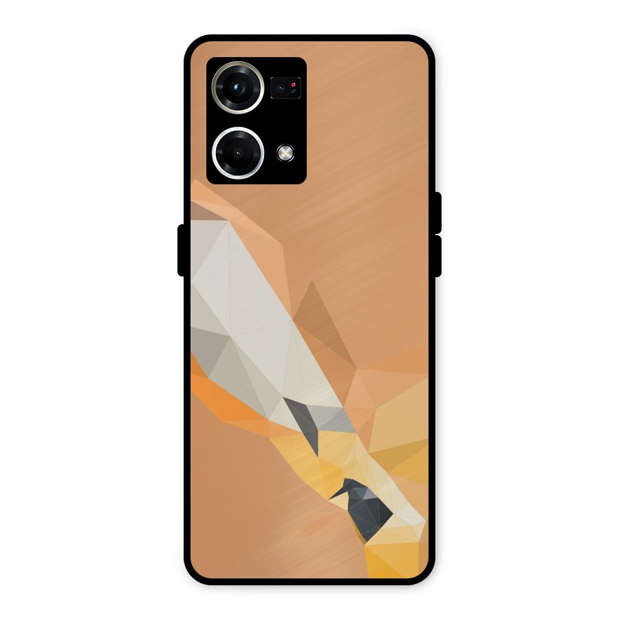 Cute Deer Metal Back Case for Oppo F21s Pro 4G
