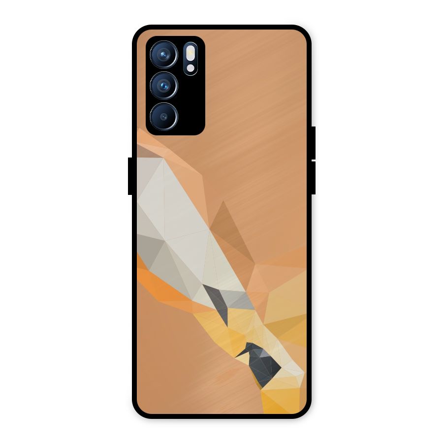 Cute Deer Metal Back Case for Oppo Reno6 5G