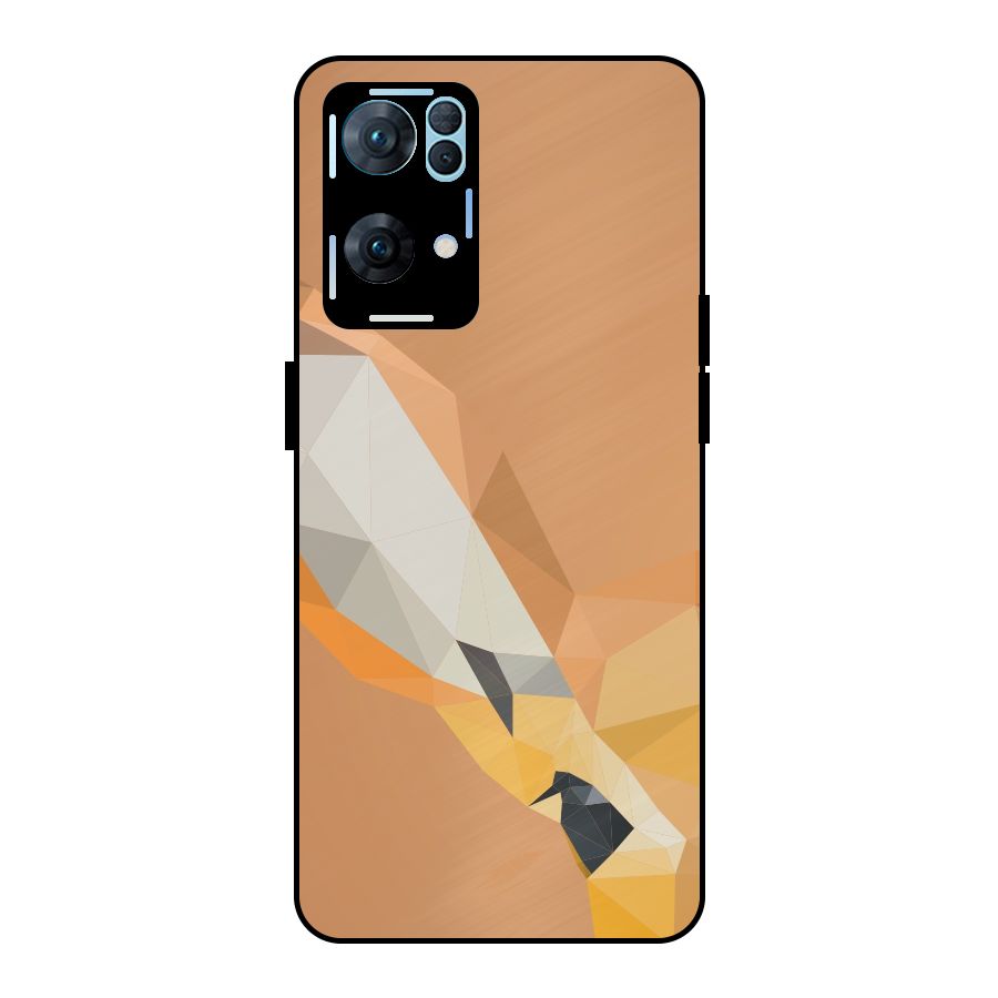 Cute Deer Metal Back Case for Oppo Reno7 Pro 5G