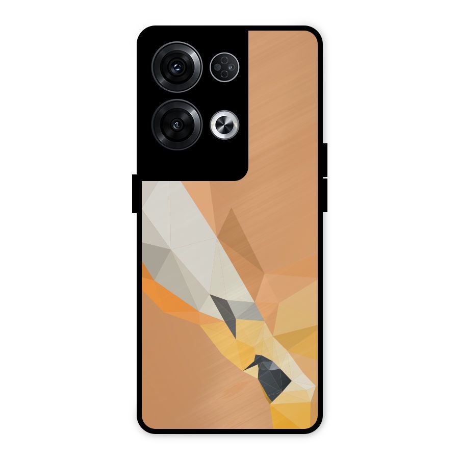 Cute Deer Metal Back Case for Oppo Reno8 Pro 5G