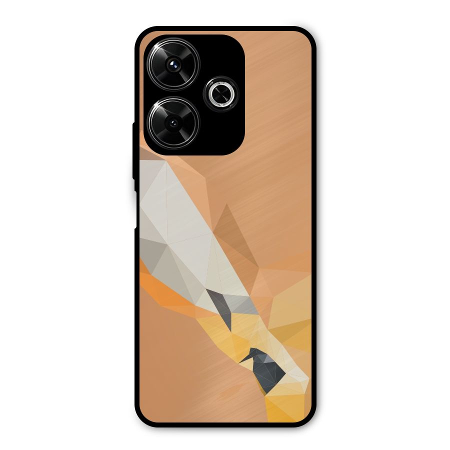 Cute Deer Metal Back Case for Poco M6 Plus