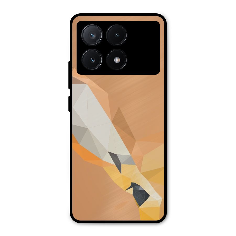 Cute Deer Metal Back Case for Poco X6 Pro