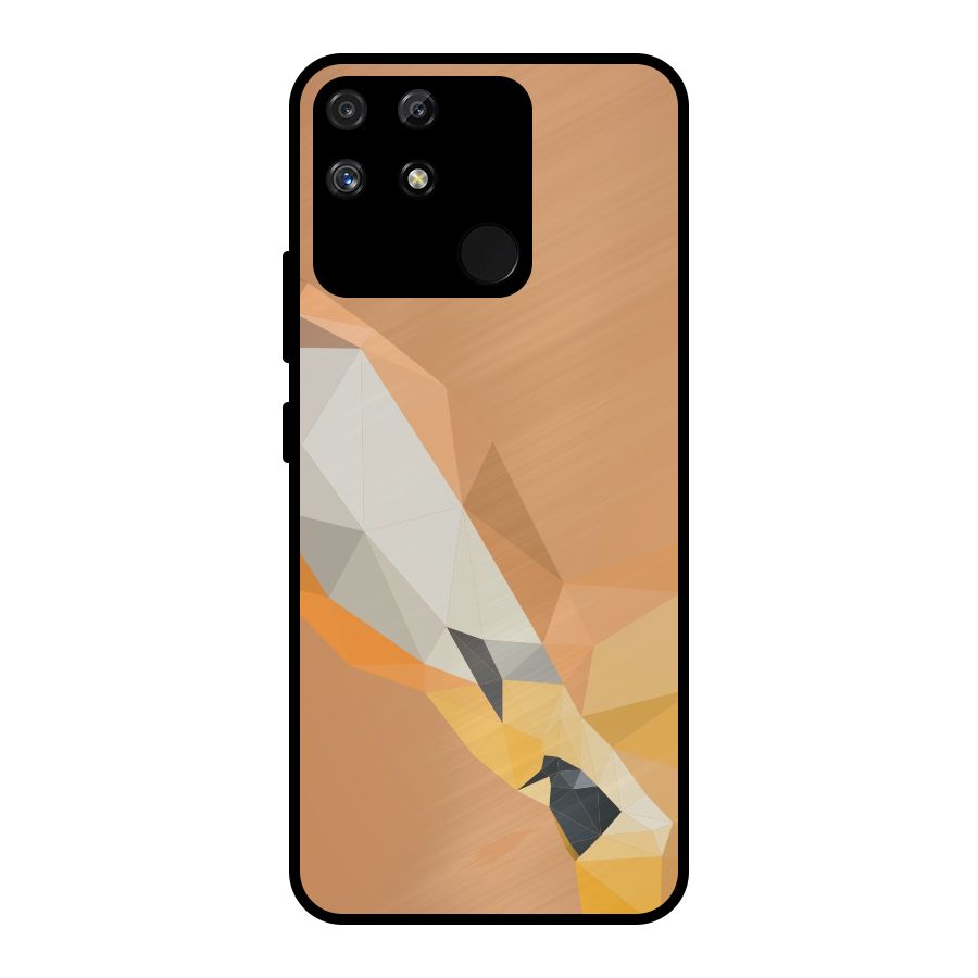 Cute Deer Metal Back Case for Realme Narzo 50A