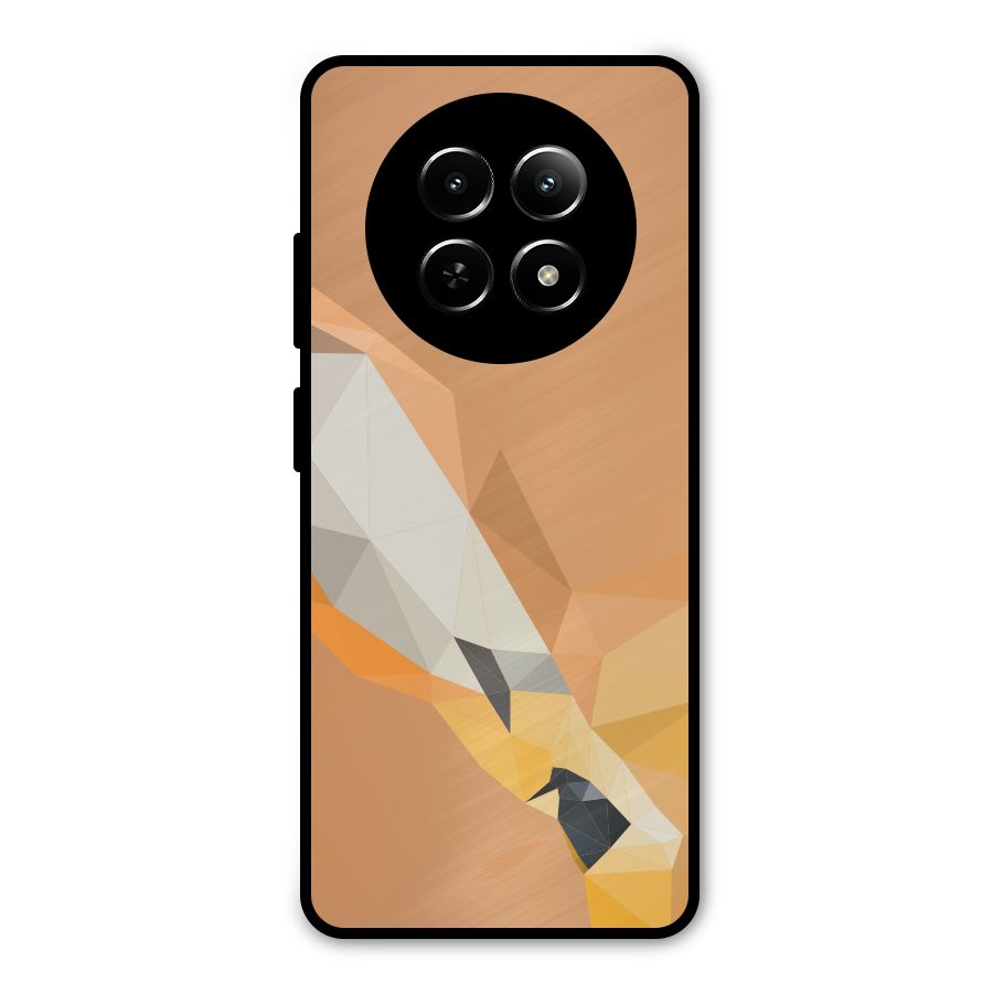 Cute Deer Metal Back Case for Realme Narzo 70x 5G