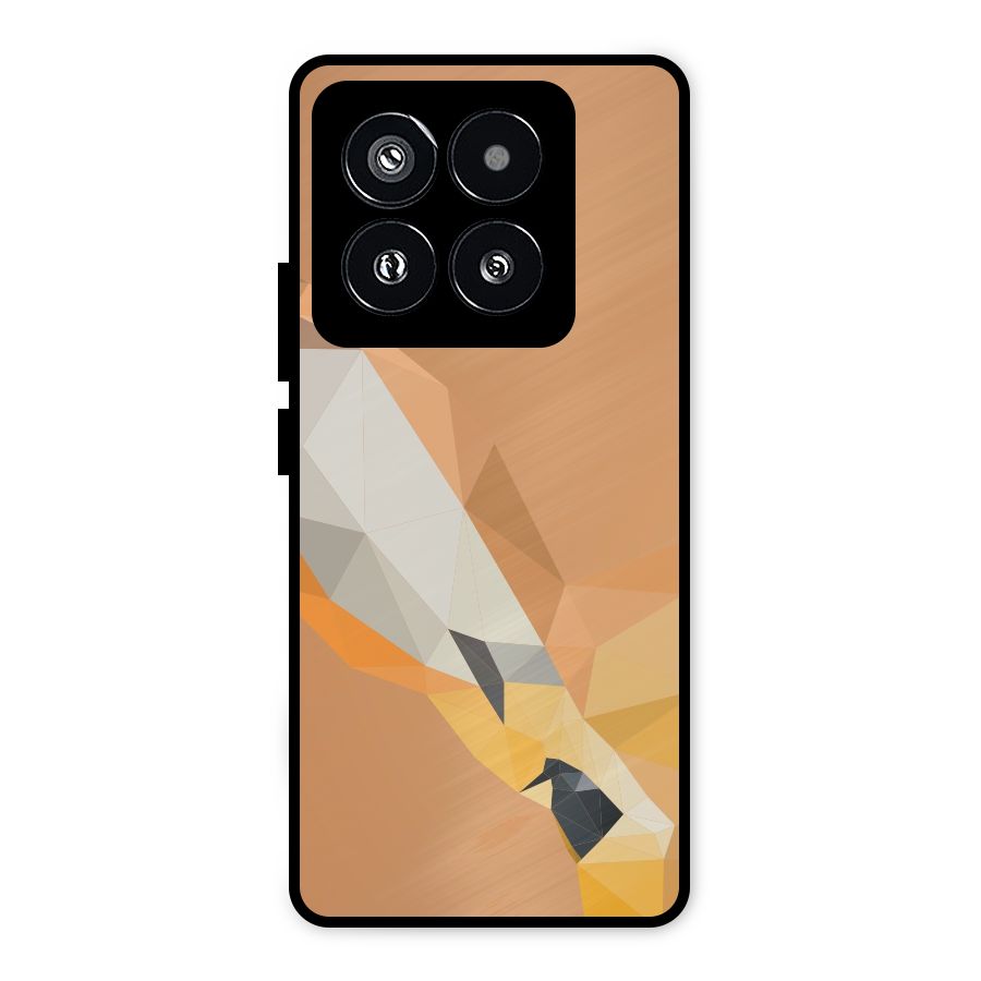 Cute Deer Metal Back Case for Xiaomi 14 Pro