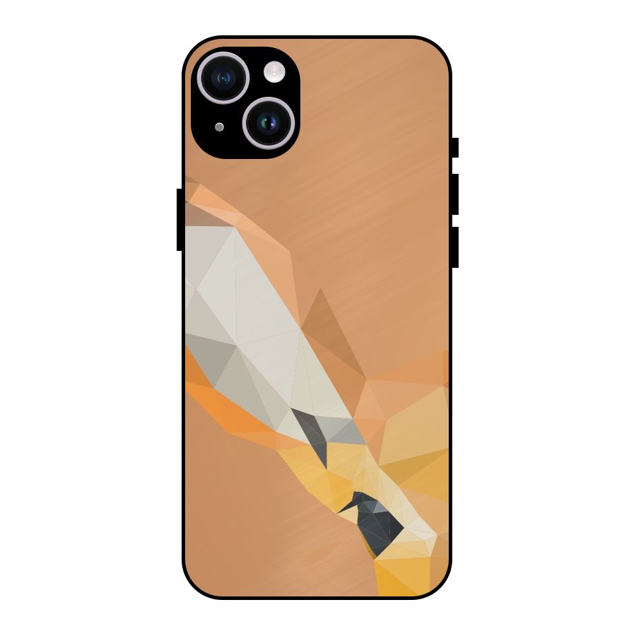 Cute Deer Metal Back Case for iPhone 14 Plus