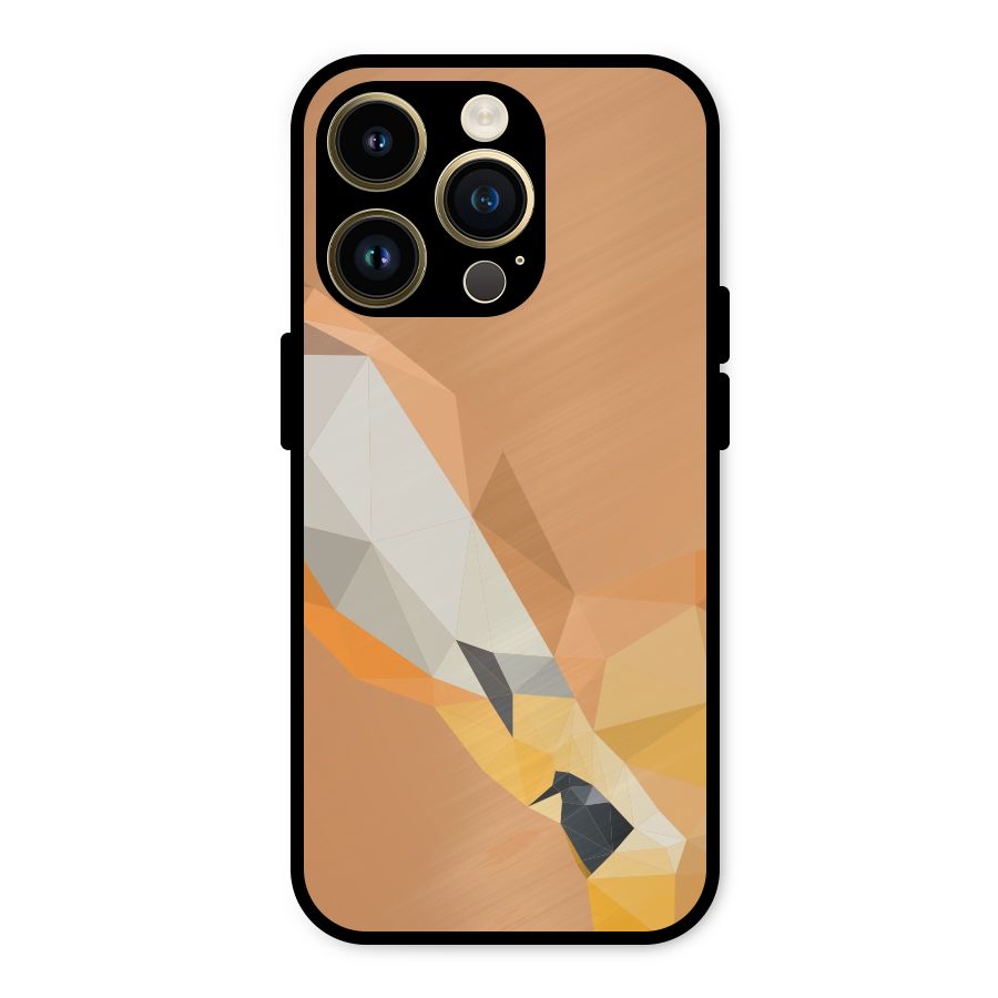 Cute Deer Metal Back Case for iPhone 14 Pro