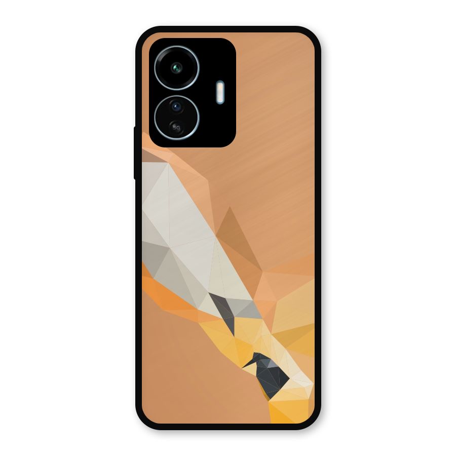 Cute Deer Metal Back Case for vivo iQOO Z6 Lite 5G