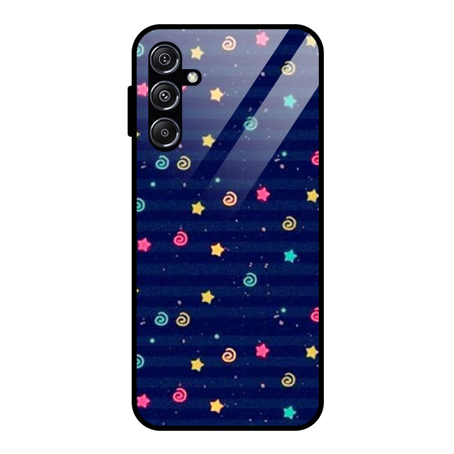 Cute Design Glass Back Case for Galaxy M34 5G