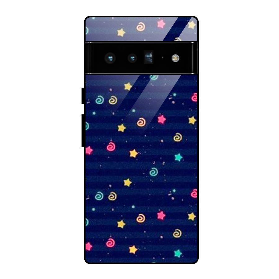 Cute Design Glass Back Case for Google Pixel 6 Pro