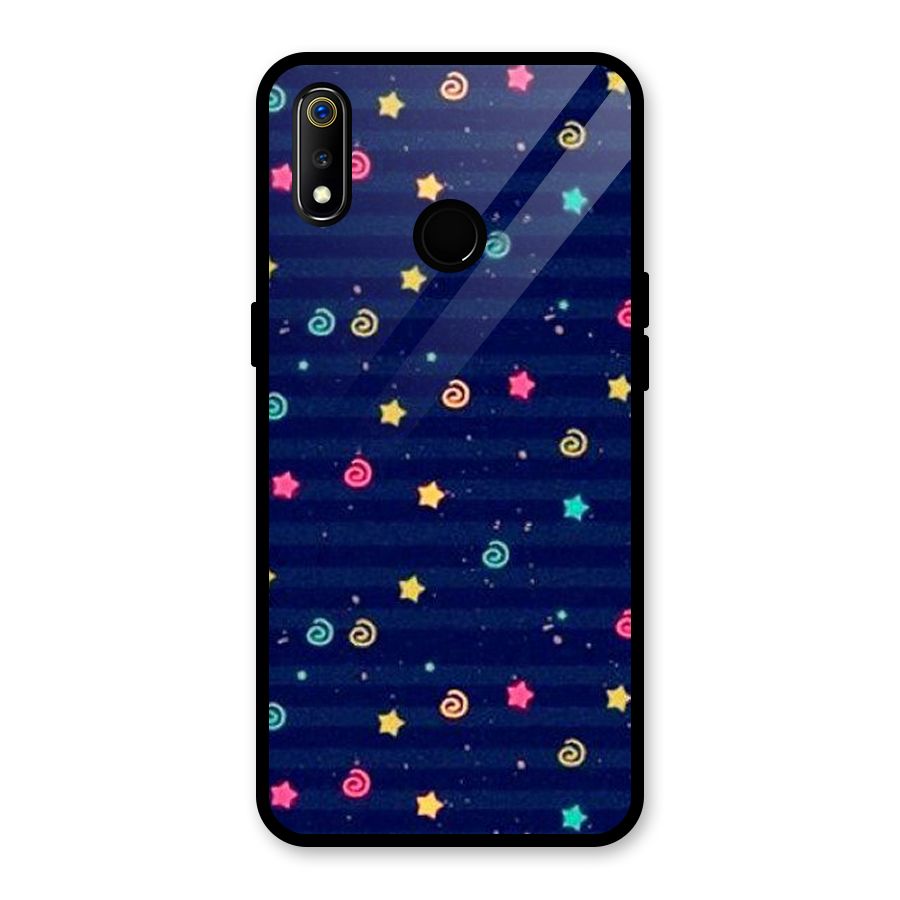 Cute Design Glass Back Case for Realme 3i