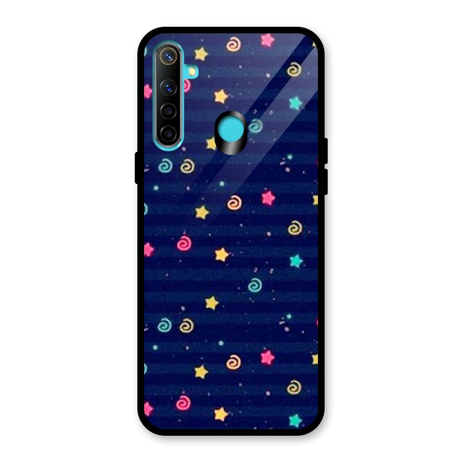 Cute Design Glass Back Case for Realme 5
