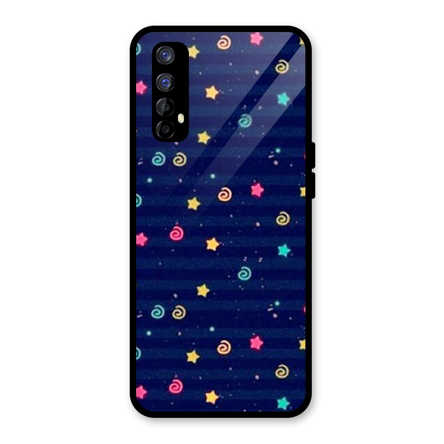 Cute Design Glass Back Case for Realme 7