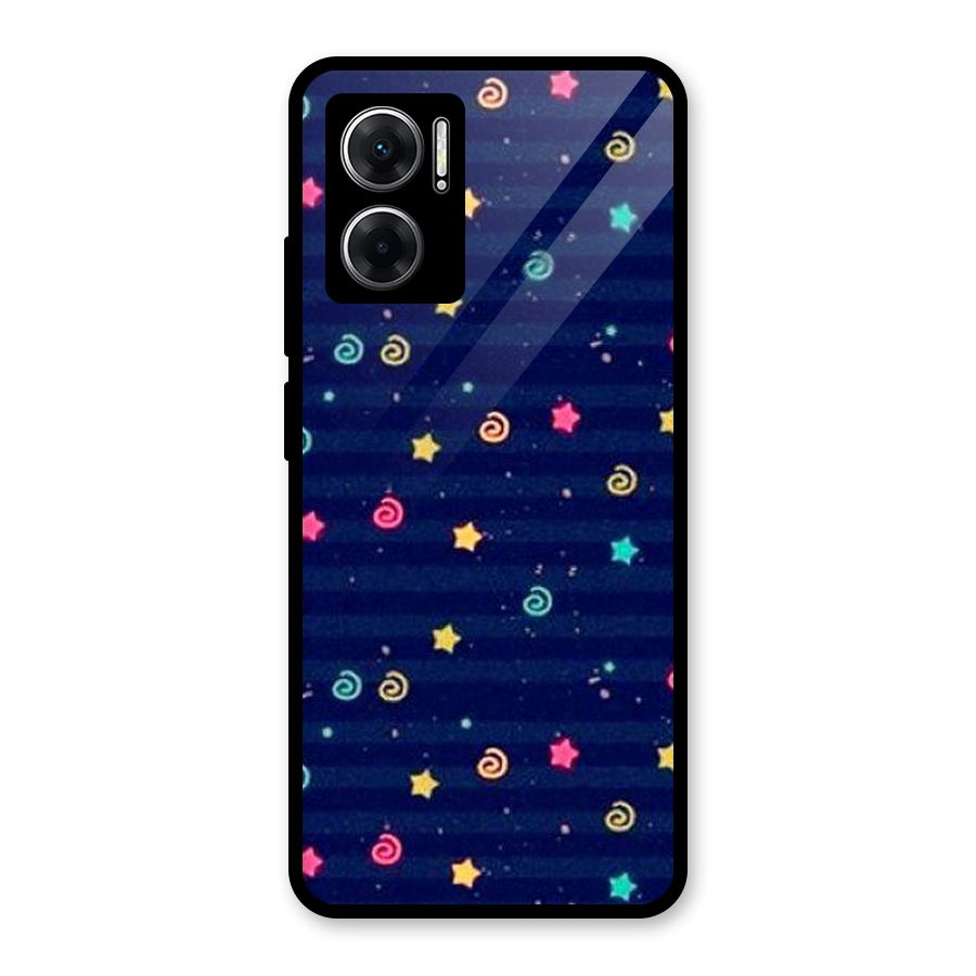 Cute Design Glass Back Case for Redmi 11 Prime 5G
