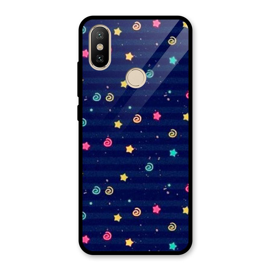 Cute Design Glass Back Case for Redmi A2