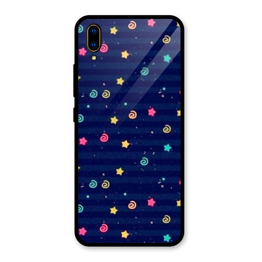 Cute Design Glass Back Case for Vivo V11 Pro