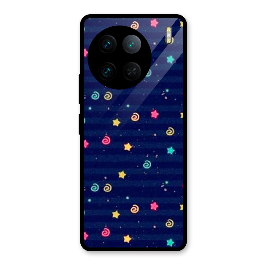 Cute Design Glass Back Case for Vivo X90 Pro
