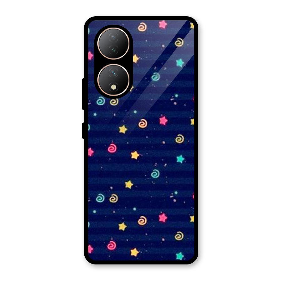 Cute Design Glass Back Case for Vivo Y100A