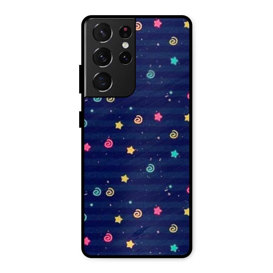 Cute Design Metal Back Case for Galaxy S21 Ultra 5G