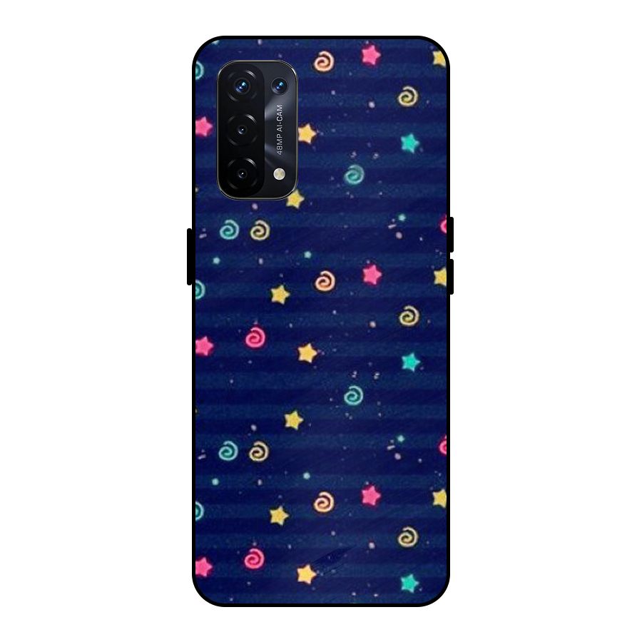 Cute Design Metal Back Case for Oppo A74 5G