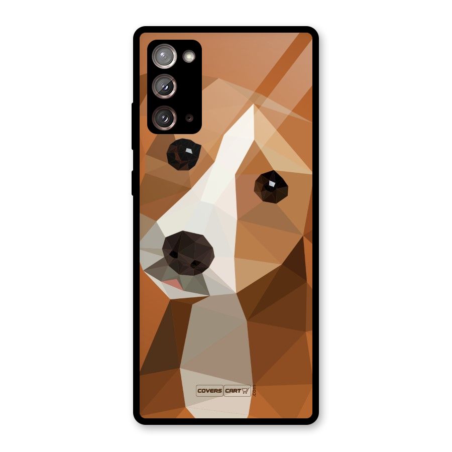 Cute Dog Glass Back Case for Galaxy Note 20