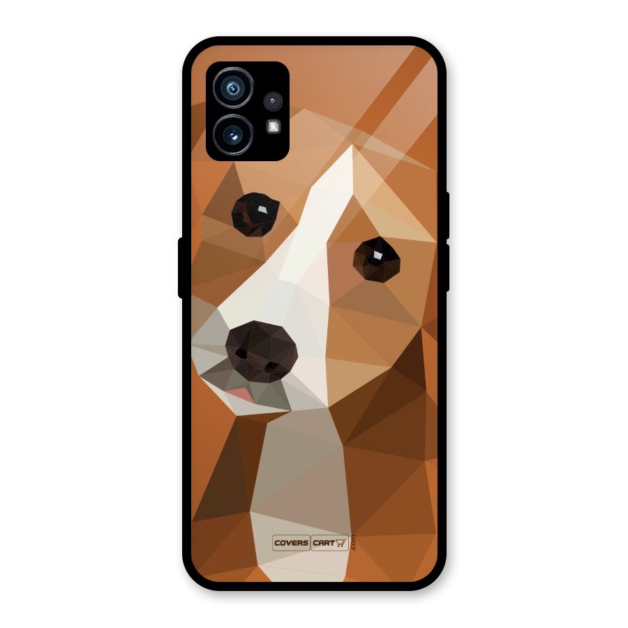 Cute Dog Glass Back Case for Nothing Phone 1