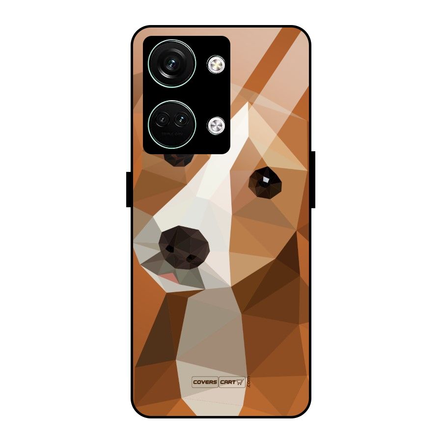 Cute Dog Glass Back Case for Oneplus Nord 3